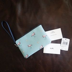 NWT Flamingo Coach Wallet